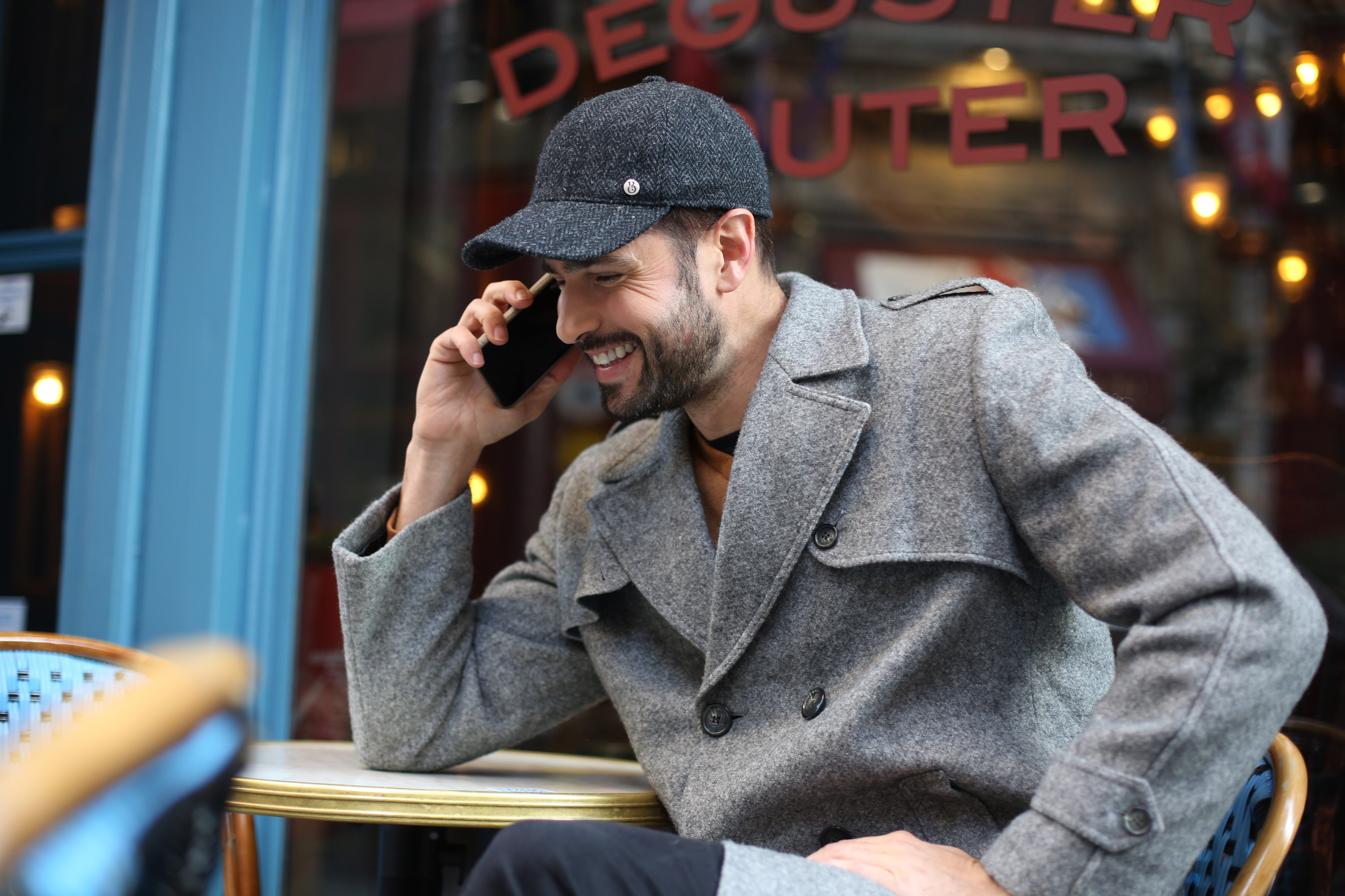 Een chique wollen baseball cap