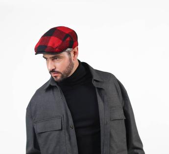 casquette carreau rouge noir Gally