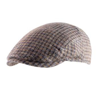 casquette artisanale homme femme Houndstooth Tweed Driver