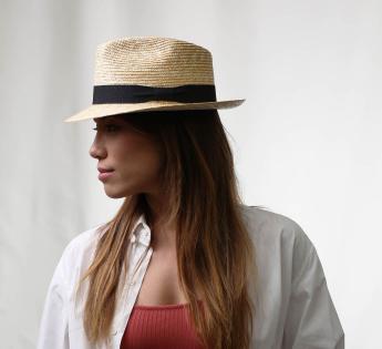 fedora paille fine Classic Straw Fedora 