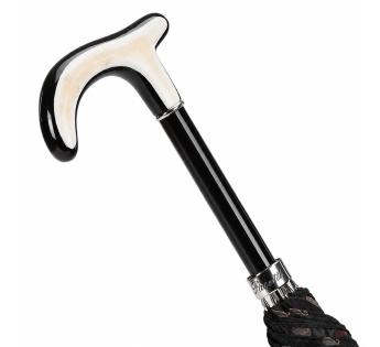 Parapluie automatique large Paisley With Buffalo Horn